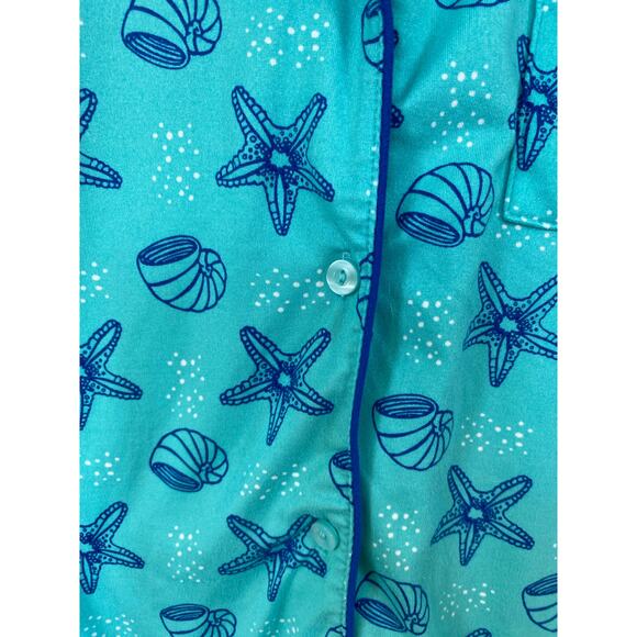 Muk Luk Sea Shell Shorts/Short Sleeve Top Pajama Combo . Size small - Picture 7 of 12
